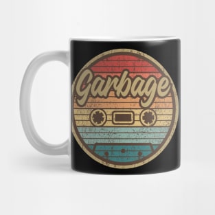 garbage cassette retro circle Mug